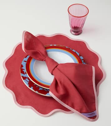 Rainbow Vino Large set of 2 napkins | La DoubleJ