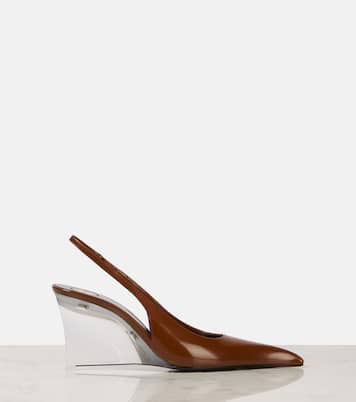 Pumps Miller 80 in pelle con zeppa | Saint Laurent