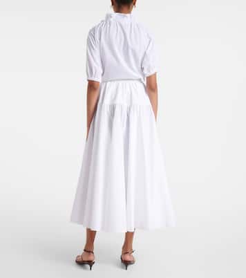Falda midi de algodón | Patou