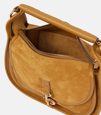 Borsa a spalla Clip Messanger in suede | Burberry