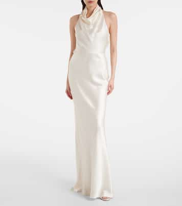 Robe longue Bridal Attia en soie | Rebecca Vallance