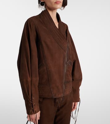 Veste Edina asymétrique en daim | Isabel Marant
