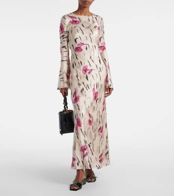 Wedge-Pantoletten Butterfly aus Leder | Ganni