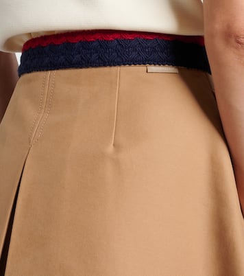 Pleated cotton miniskirt | Moncler