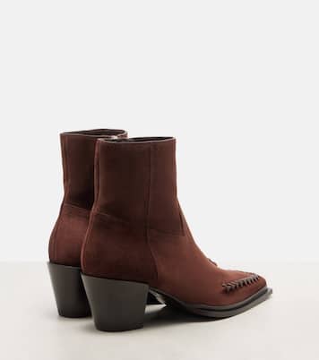 Cece 60 suede cowboy boots | Jimmy Choo