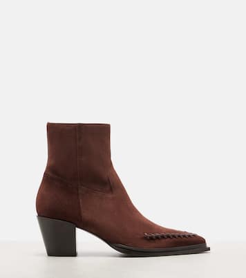Cece 60 suede cowboy boots | Jimmy Choo