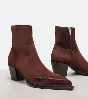 Cece 60 suede cowboy boots | Jimmy Choo