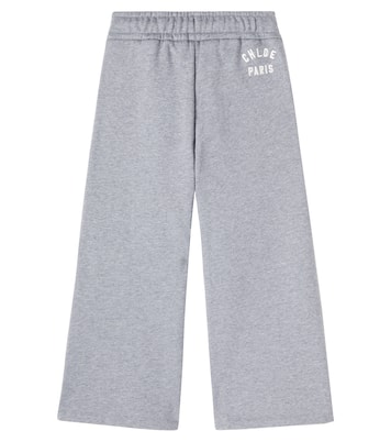 Logo cotton sweatpants | Chloé Kids