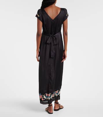 Carey floral satin maxi dress | Rixo