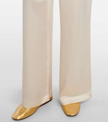Pantaloni Barb in raso a vita media | Leset