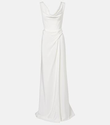 Bridal Off-Shoulder-Robe Mabel aus Seide | Vivienne Westwood