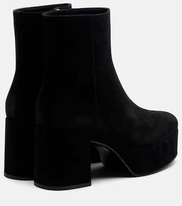 35 suede platform ankle boots | Gianvito Rossi