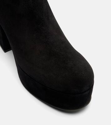 35 suede platform ankle boots | Gianvito Rossi