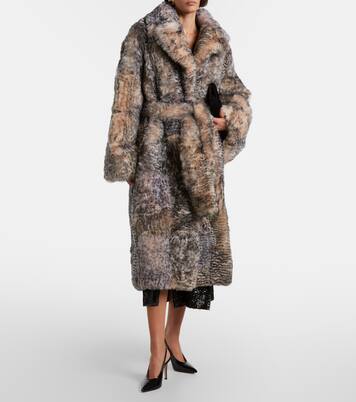 Shearling wrap coat | Jacques Wei
