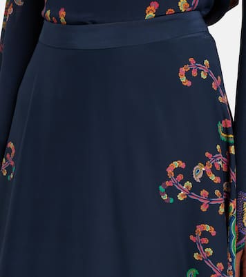 Falda larga de seda estampada | Etro