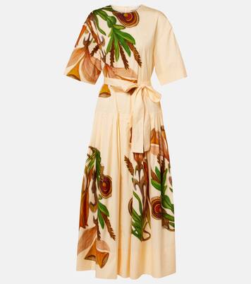 Vestido midi Aniline de algodón | Ulla Johnson