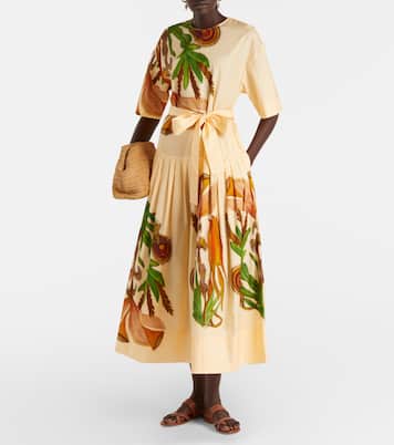 Vestido midi Aniline de algodón | Ulla Johnson