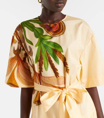 Vestido midi Aniline de algodón | Ulla Johnson