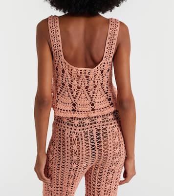 Cropped-Top Cotillion aus Häkelstrick | Anna Kosturova