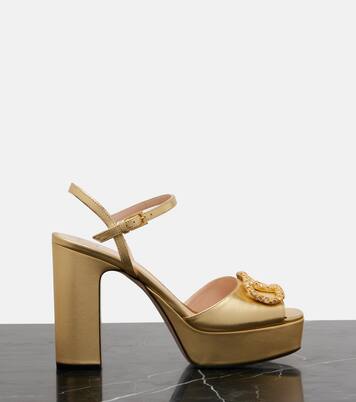 Sandali VLogo in pelle con cristalli | Valentino Garavani