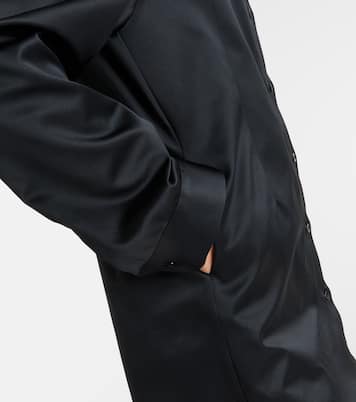 Vestido camisero Akita de satén | The Frankie Shop