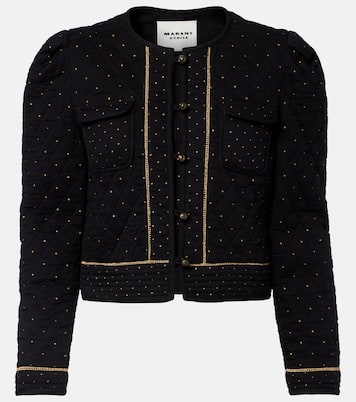 Vania embellished cropped cotton jacket | Marant Etoile