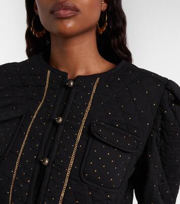 Vania embellished cropped cotton jacket | Marant Etoile