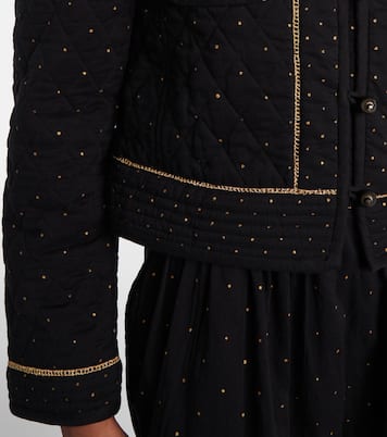 Vania embellished cropped cotton jacket | Marant Etoile