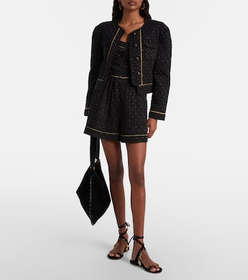 Vania embellished cropped cotton jacket | Marant Etoile
