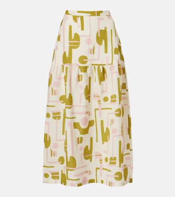 Balearic printed midi skirt | Adriana Degreas