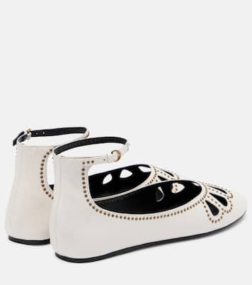 Bloris studded cutout leather ballet flats | Isabel Marant