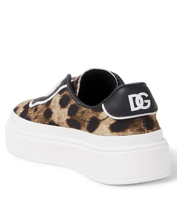 DG leopard-print platform sneakers | Dolce&Gabbana Kids