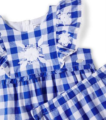 Baby - Top e shorts in cotone a quadri | Tartine et Chocolat