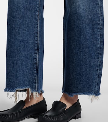 Bow frayed barrel-leg jeans | Frame