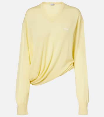 Double L asymmetric wool sweater | Loewe