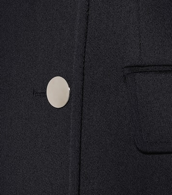 Double-breasted gabardine wool coat | Prada