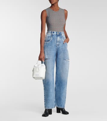 Houndstooth stretch-jersey bodysuit | Maison Margiela