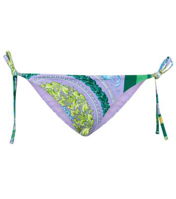 Slip bikini a stampa Barocco Mosaic | Versace