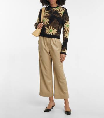Pantalon ample Odessa en cuir synthétique | Nanushka