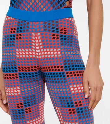 High-rise flared jacquard pants | Rabanne