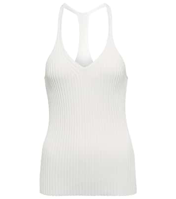 Top aus Rippstrick | Helmut Lang