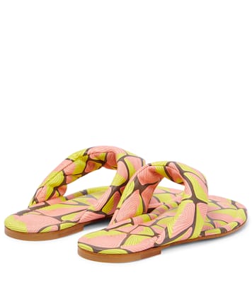 Sandali infradito in pelle con stampa | Pucci