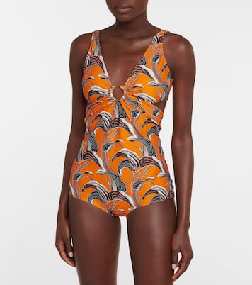 Bañador floral con abertura | Rabanne