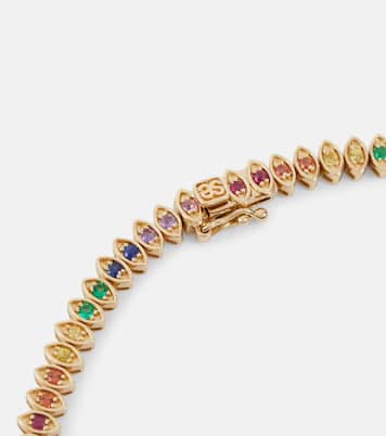 Evil Eye 14kt gold necklace | Sydney Evan