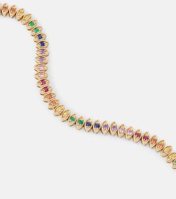Evil Eye 14kt gold necklace | Sydney Evan