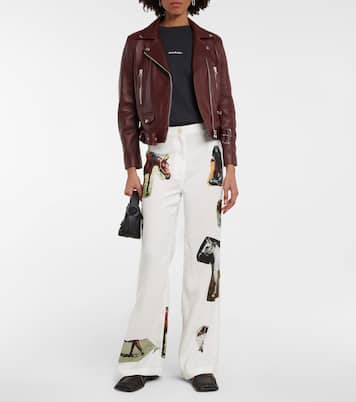 Leather biker jacket | Acne Studios