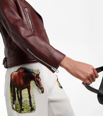 Leather biker jacket | Acne Studios