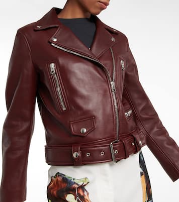 Leather biker jacket | Acne Studios