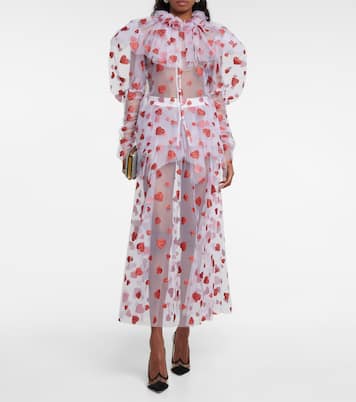 Blouse en tulle à paillettes | Rodarte