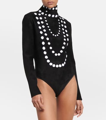 Body en jacquard de velours | Alaïa